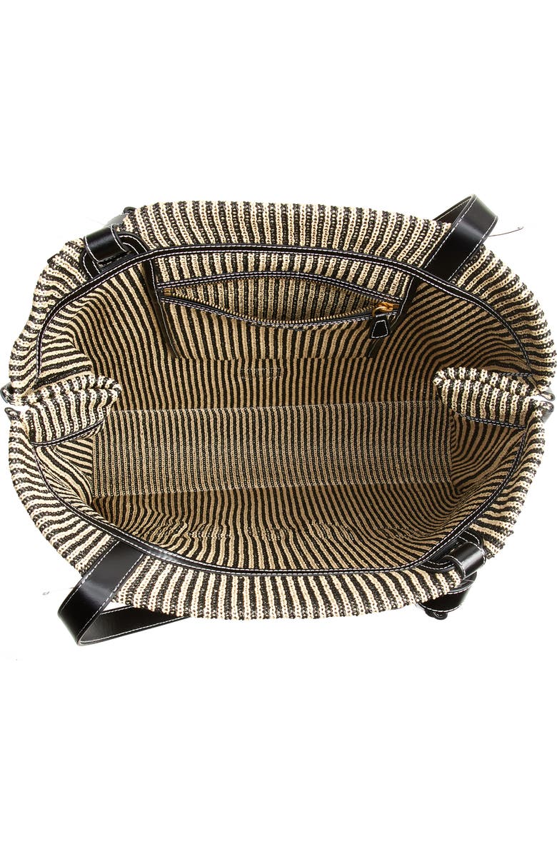 STAUD Cleo Stripe Tote Bag, Alternate, color,