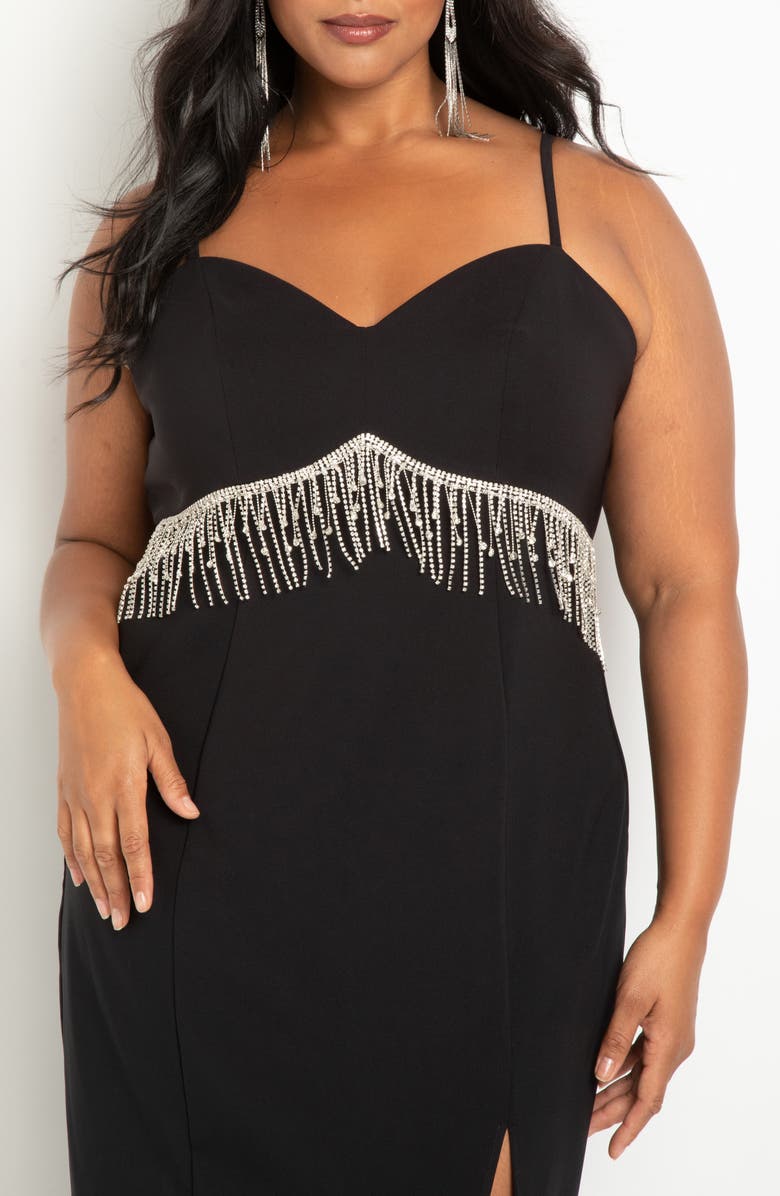 ELOQUII Collectors Embellished Midi Dress, Alternate, color,