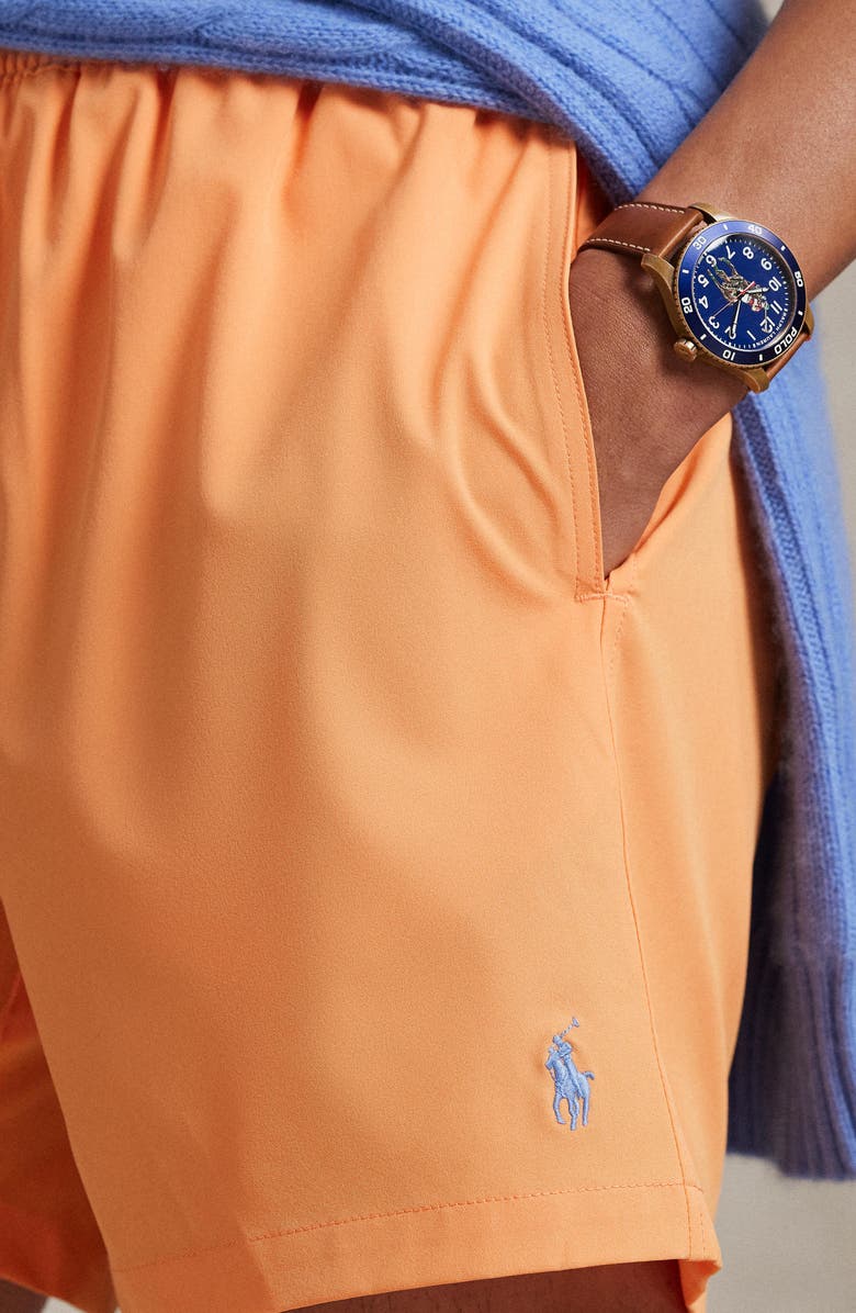 Polo Ralph Lauren Traveler Classic 5.75-Inch Swim Trunks, Alternate, color, Pompano Orange