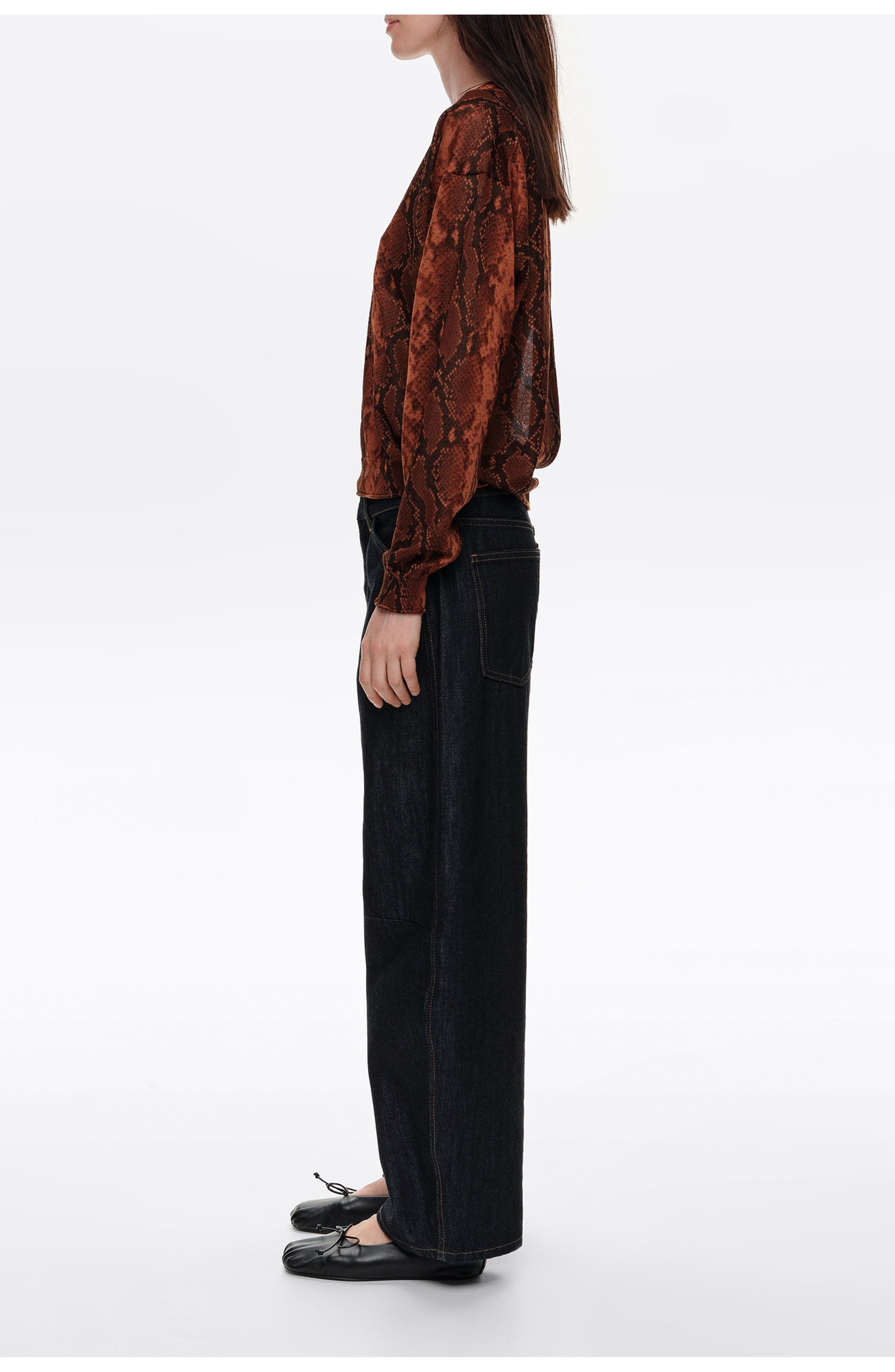 BIMBA Y LOLA Snake V-neck Sweater (Women) | Nordstrom