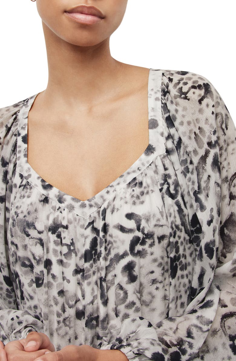 AllSaints Sanina Waktu Long Sleeve Minidress, Alternate, color,