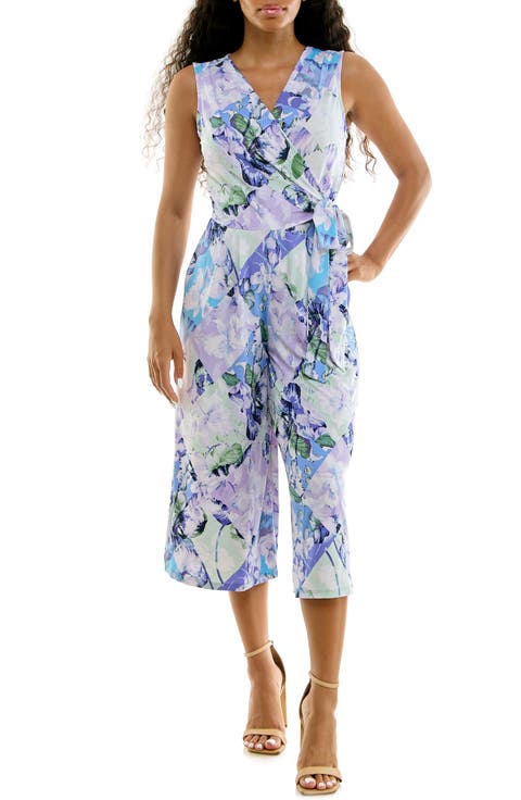 Surplice Culotte Crop Jumpsuit