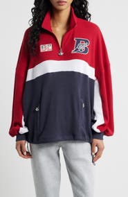 BOYS LIE Off Duty A1 Alex Waffle Knit Half Zip Sweatshirt