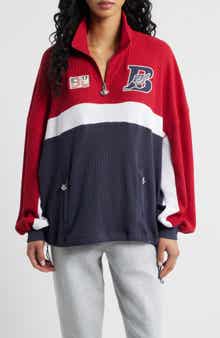 BOYS LIE Off Duty A1 Alex Waffle Knit Half Zip Sweatshirt