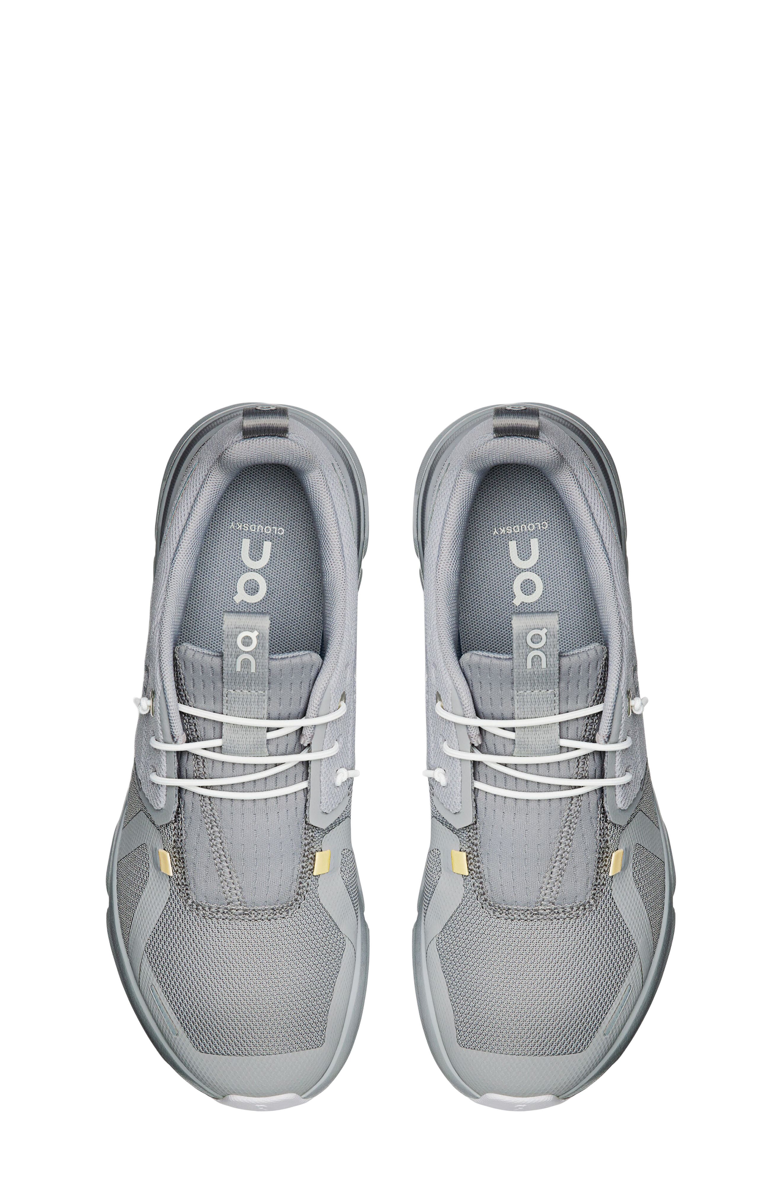 On Kids' Cloud Sky Running Sneaker, Alternate, color, Alloy/ Alloy