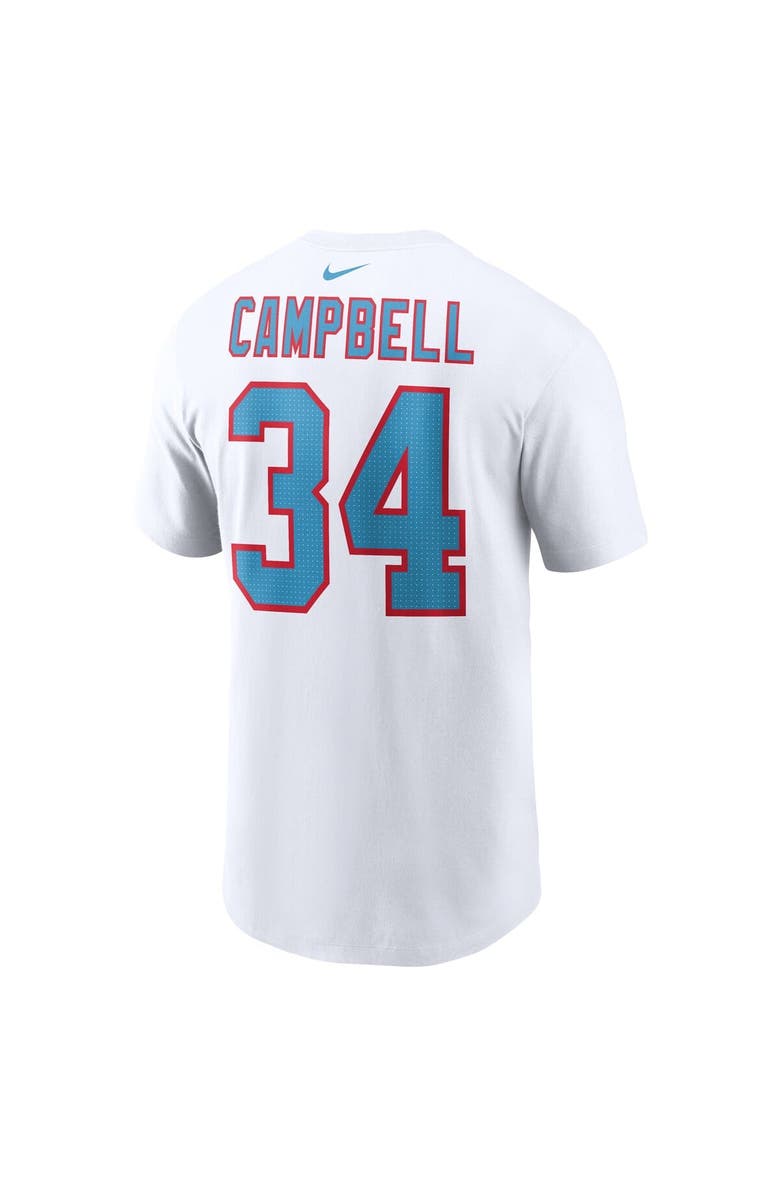 Nike Men's Nike Earl Campbell White Houston Oilers Retired Player Name & Number T-Shirt, Alternate, color, White
