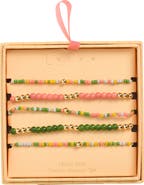 Leith Set of 5 Beaded Stretch Bracelets