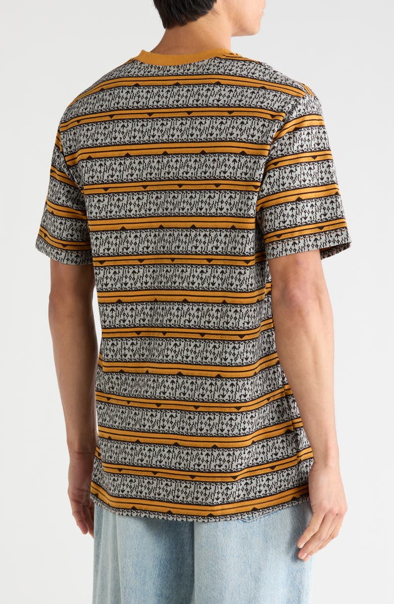Gotcha Sarchi Geometric Knit T-Shirt, Alternate, color, Buckthorn Brown
