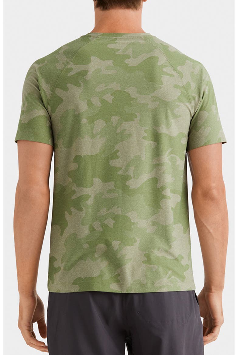 Reign Camo Performance T-Shirt, Alternate, color, GREEN HEATHER CAMO
