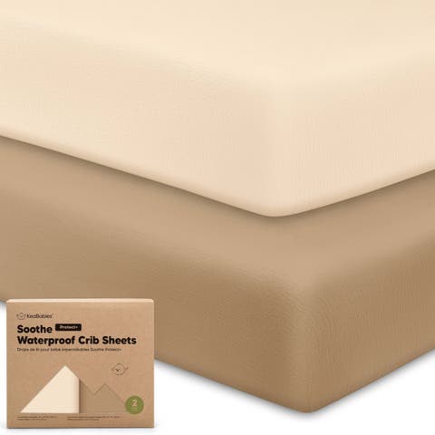 2-Pack Soothe [Protect+] Waterproof Crib Sheets