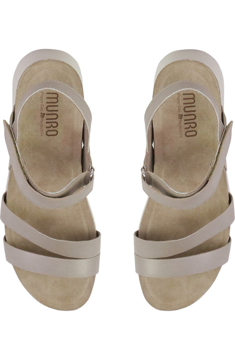 Munro Juniper Sandal, Alternate, color, Taupe Metallic