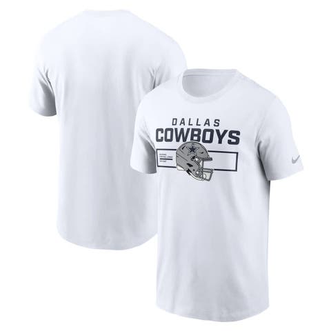 Men's Nike White Dallas Cowboys Primetime Helmet Essential T-Shirt
