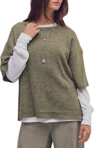 Free People Margot Oversize Short Sleeve Sweater