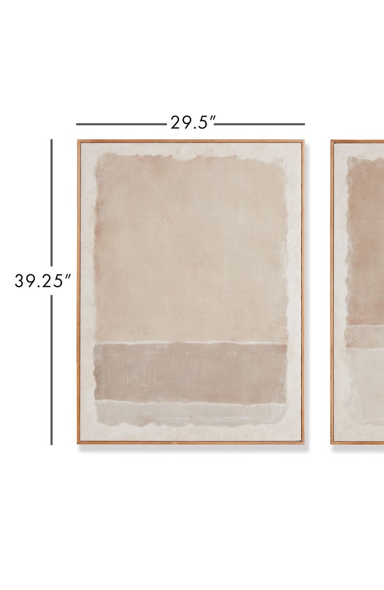 Napa Home & Garden 29.5"W x 1.5"D x 39.25"H Composition In Taupe Giclees Framed Wall Art Set of 2, Alternate, color, Beige