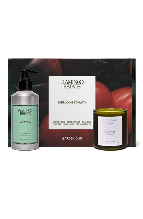 Heirloom Tomato Candle & Hand Soap Gift Set $122 Value