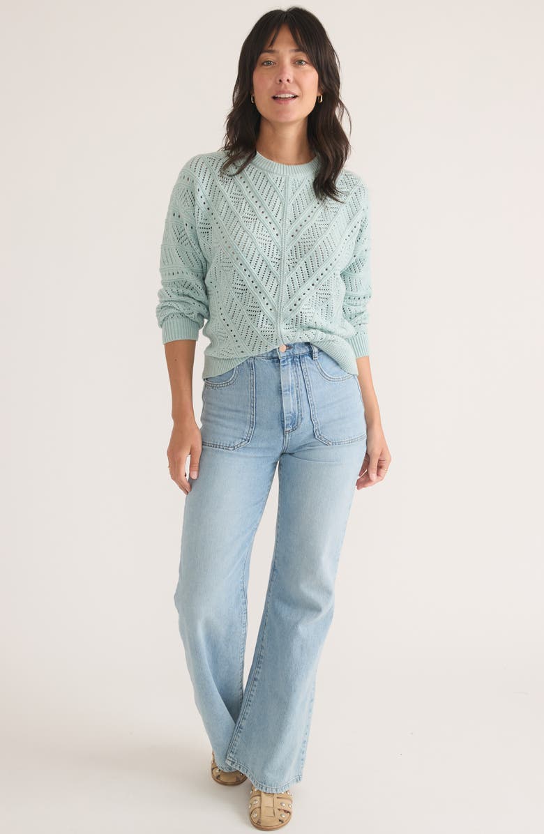 Marine Layer Brooke Textured Oversize Sweater, Alternate, color,