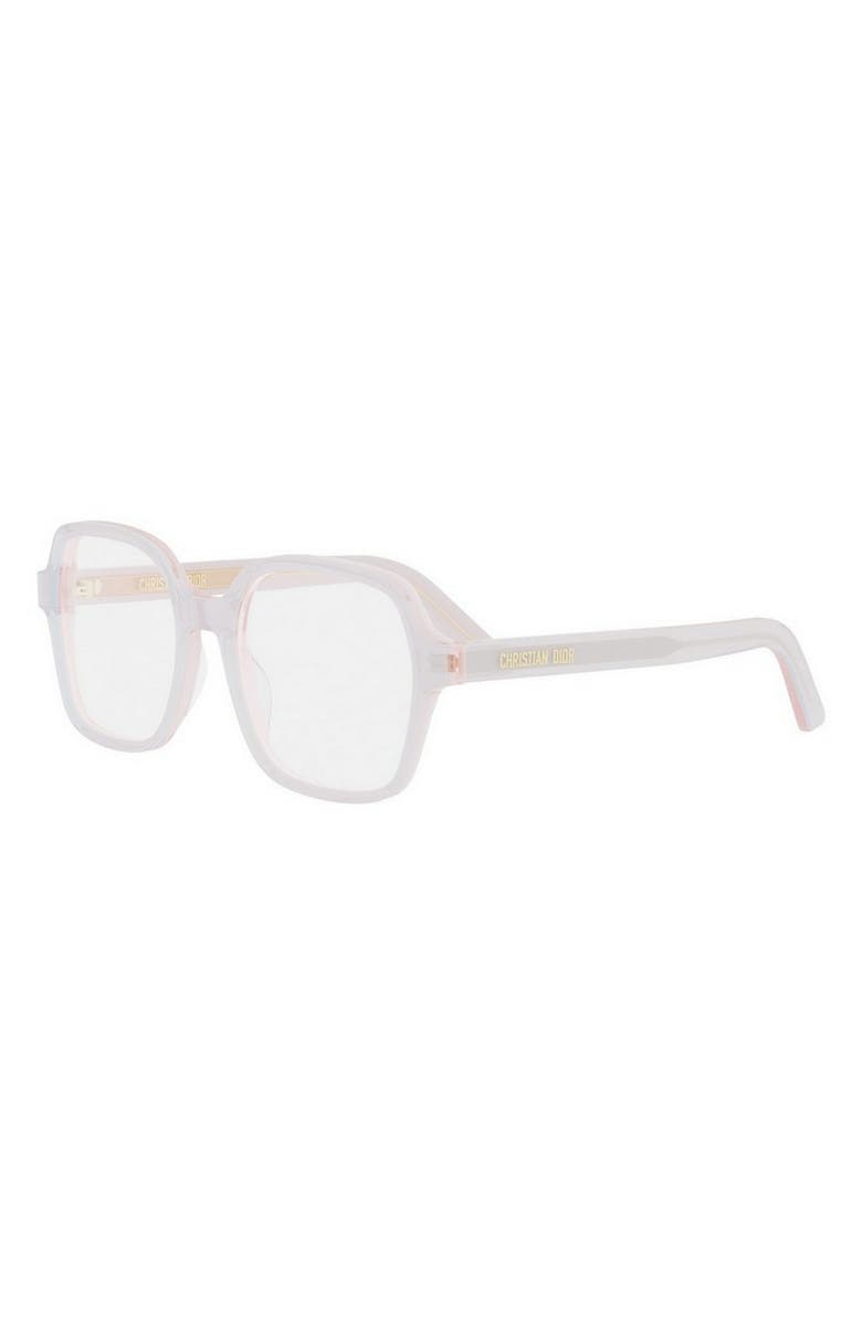 DIOR Midnight S1I 53mm Square Optical Glasses, Alternate, color, 