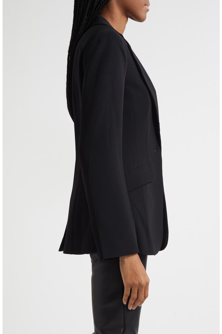 Cynthia Flare Sleeve Blazer, Alternate, color, BLACK