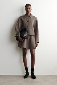 COS Flared Jersey Mini Skirt