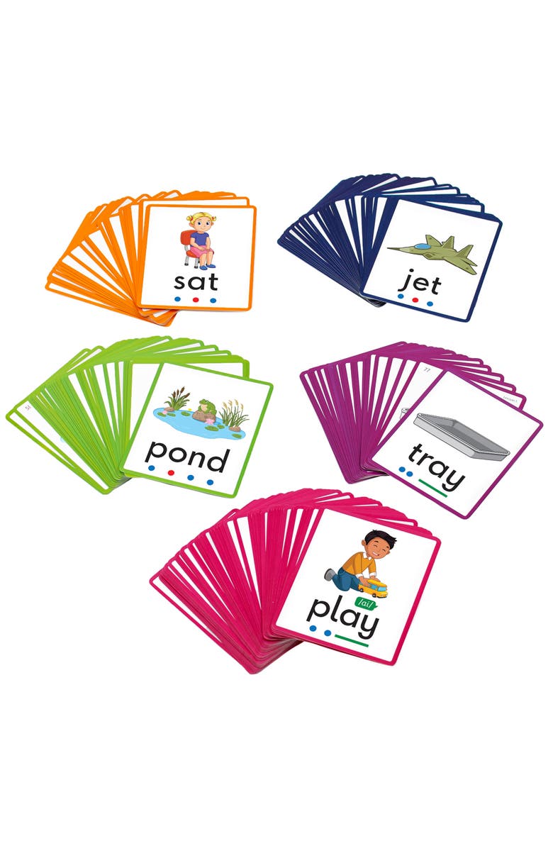 Junior Learning Phoneme Frame Flashcards, The Science of Reading, Alternate, color, Multicolored