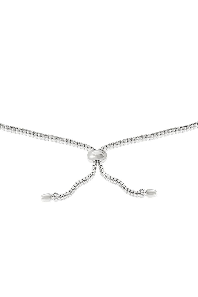 Authentic Pave Hello Kitty Face Lariat Bracelet, Alternate, color, Silver