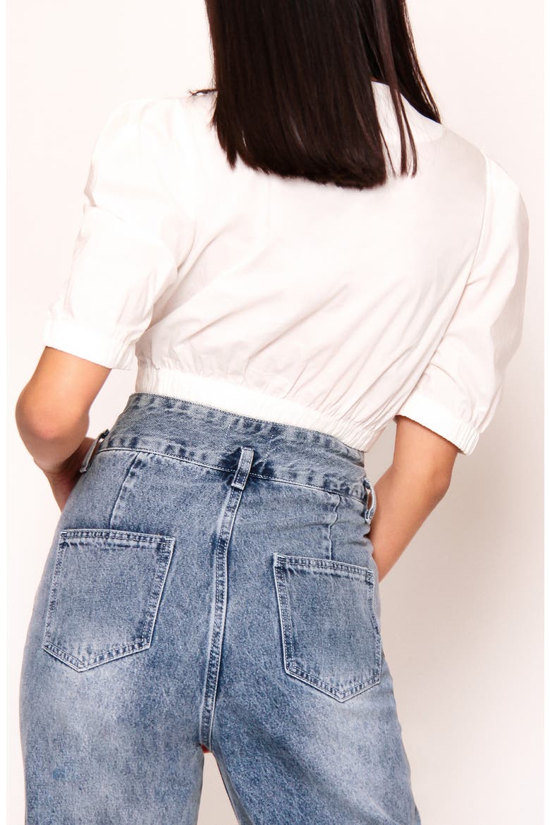 Gust Crop Top, Alternate, color, WHITE