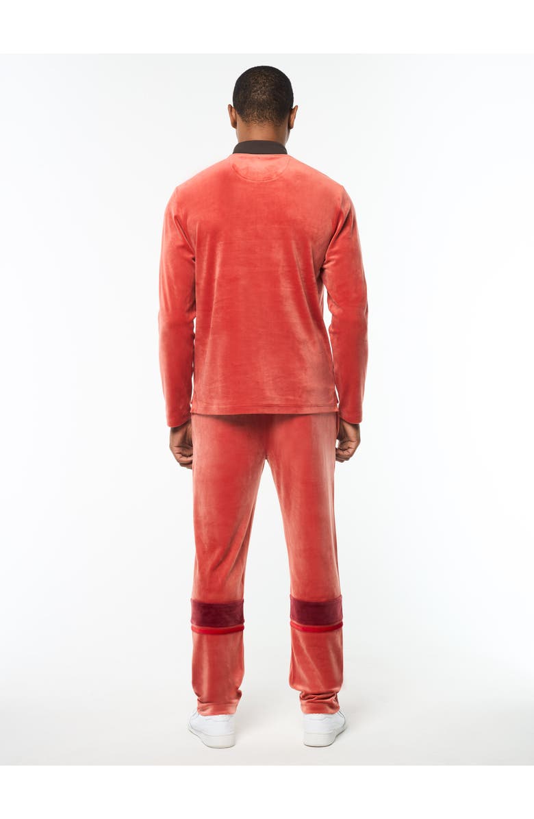 Sergio Tacchini Banda Velour Polo, Alternate, color, Hot Sauce