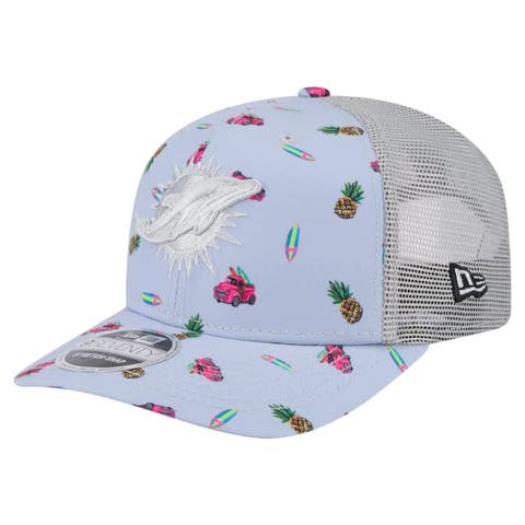 Men's New Era  Light Blue Miami Dolphins Adventure Surfboard 9SEVENTY Adjustable Hat