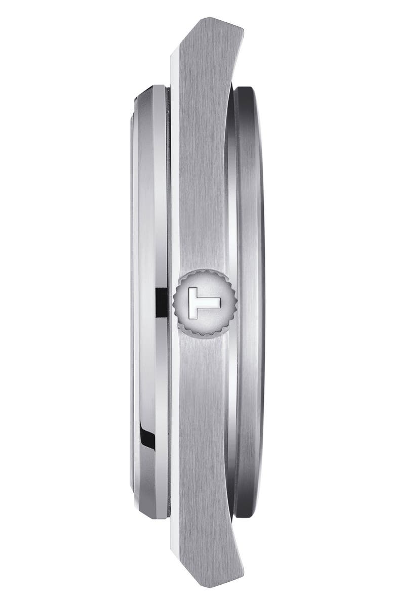 Tissot PRX Rubber Strap Watch, 40mm, Alternate, color, Black