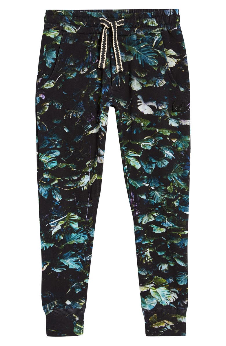 Munsterkids Foiled Fleece Digital Print Sweatpants, Main, color, 