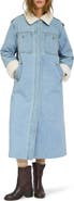 Belle & Bloom Chill Rider Faux Shearling Lined Denim Coat