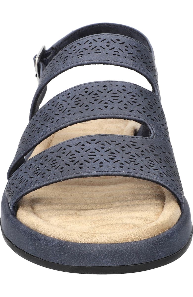EASY STREET Link Laser Cut Slingback Sandal, Alternate, color, Navy