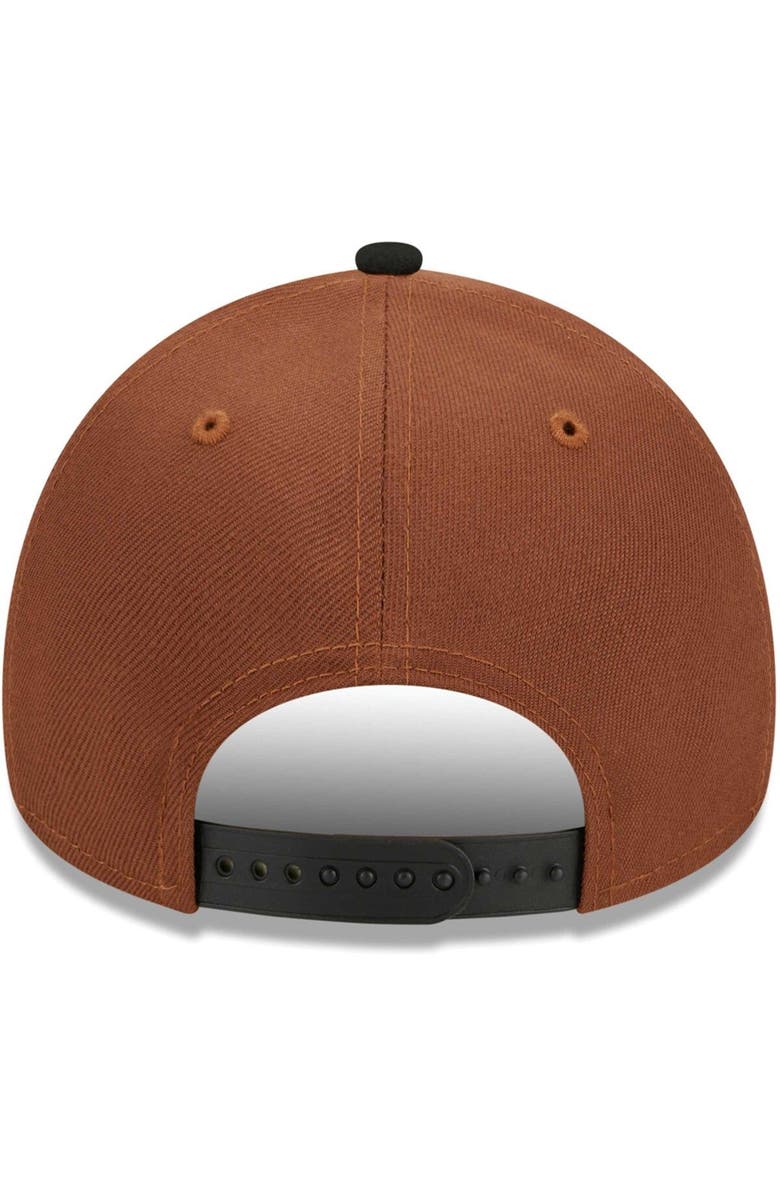 New Era Men's New Era Brown/Black Pittsburgh Steelers Harvest A-Frame Super Bowl XLIII 9FORTY Adjustable Hat, Alternate, color, 