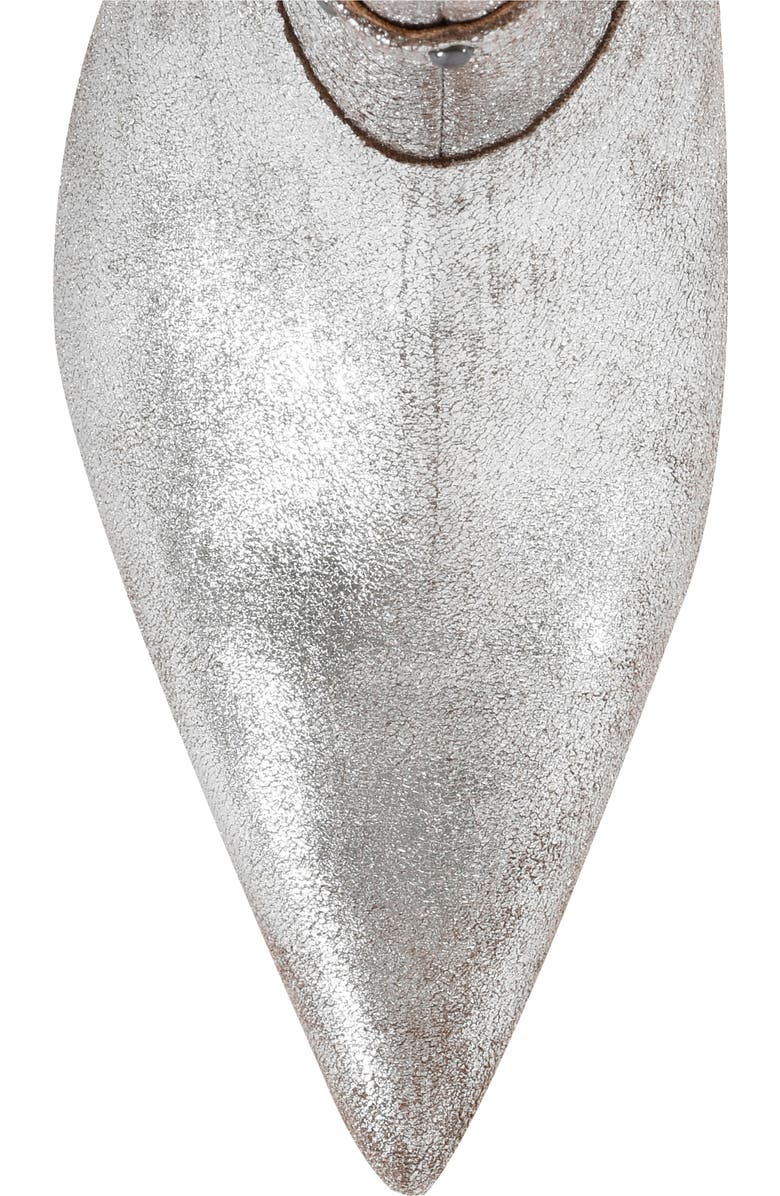 Seychelles Milan Pointed Toe Kitten Heel Bootie, Alternate, color, Pewter