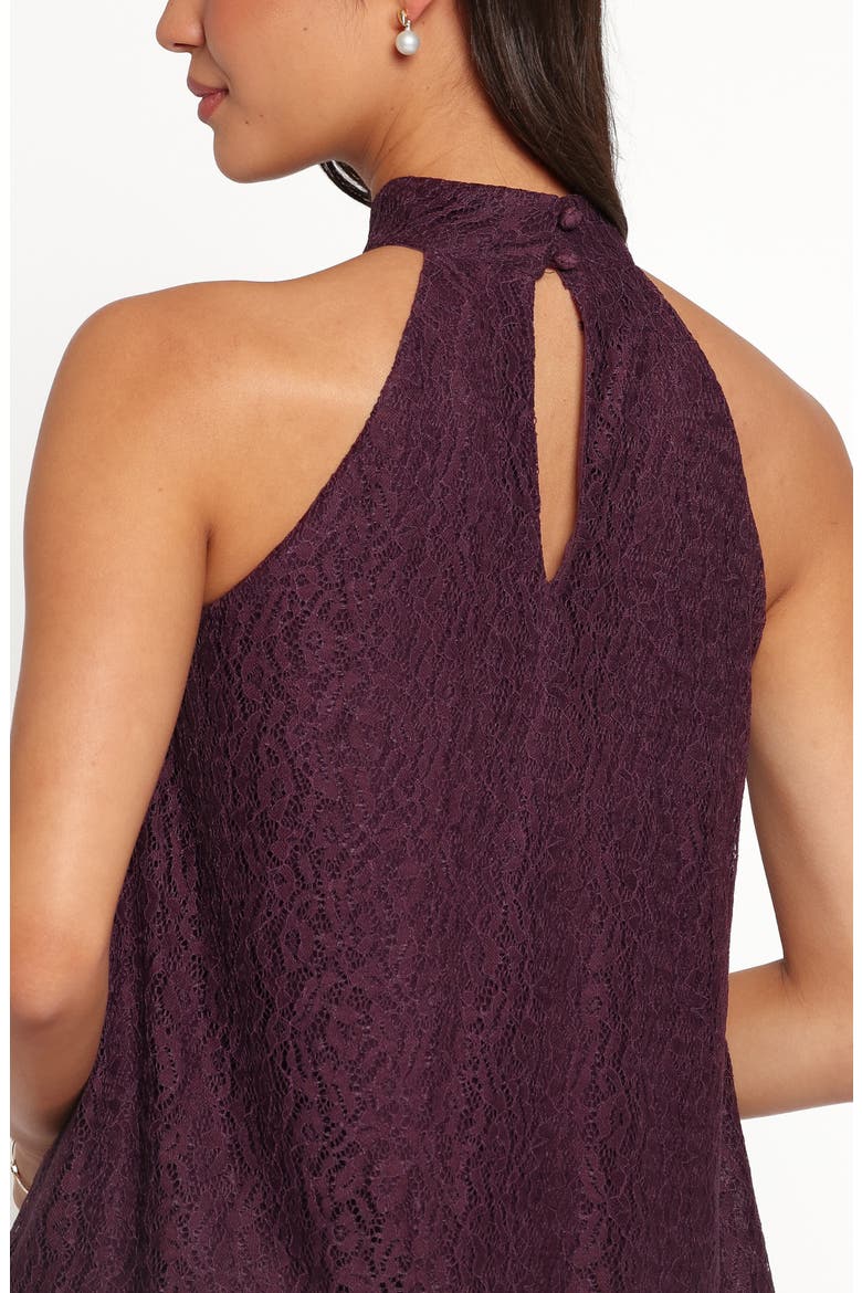 Tracy Halter Lace Top, Alternate, color, PLUM LACE
