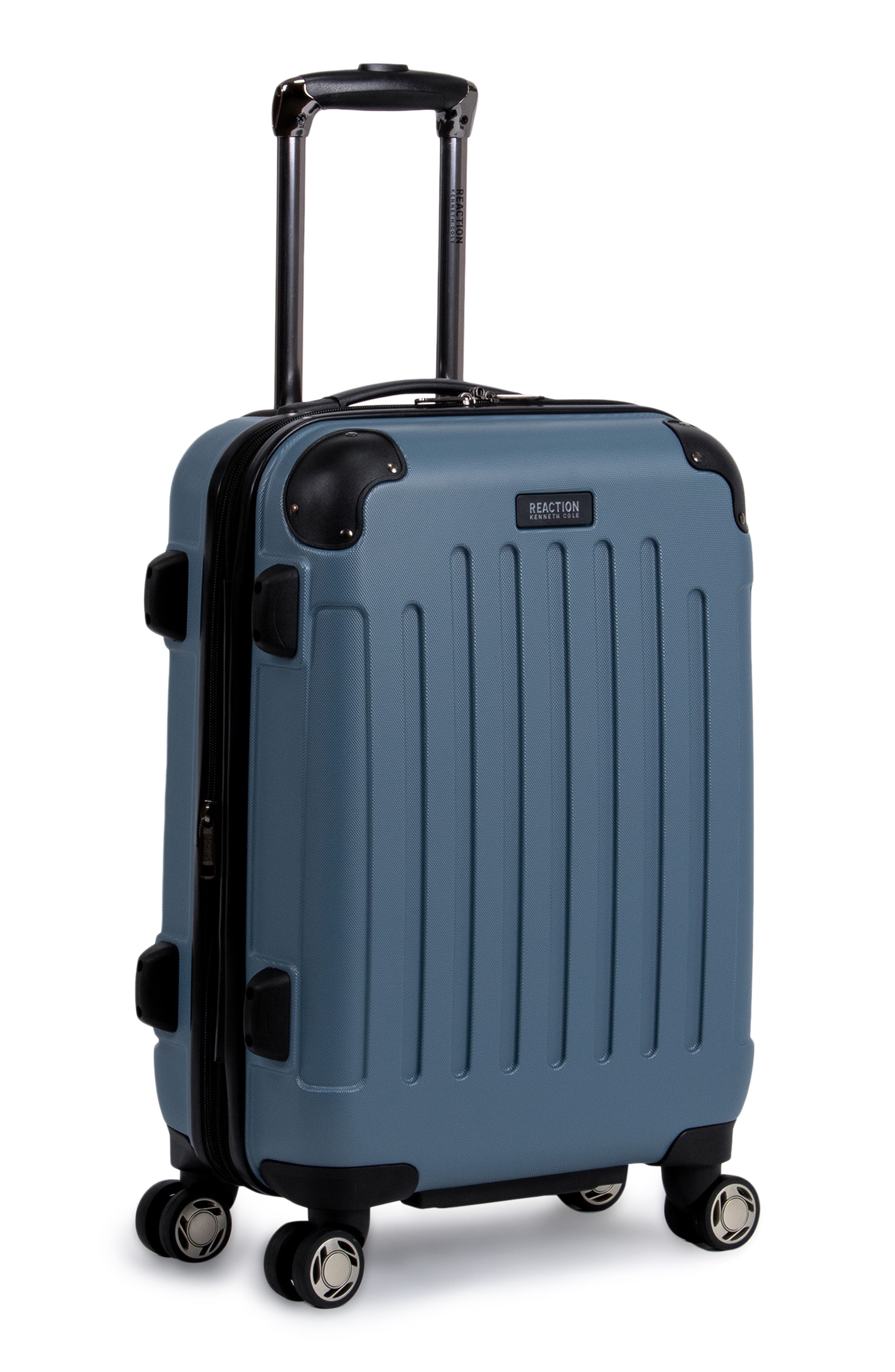 Kenneth Cole Reaction Renegade 20” Lightweight Hardside Expandable Carry-On Luggage, Alternate, color, Granite Blue