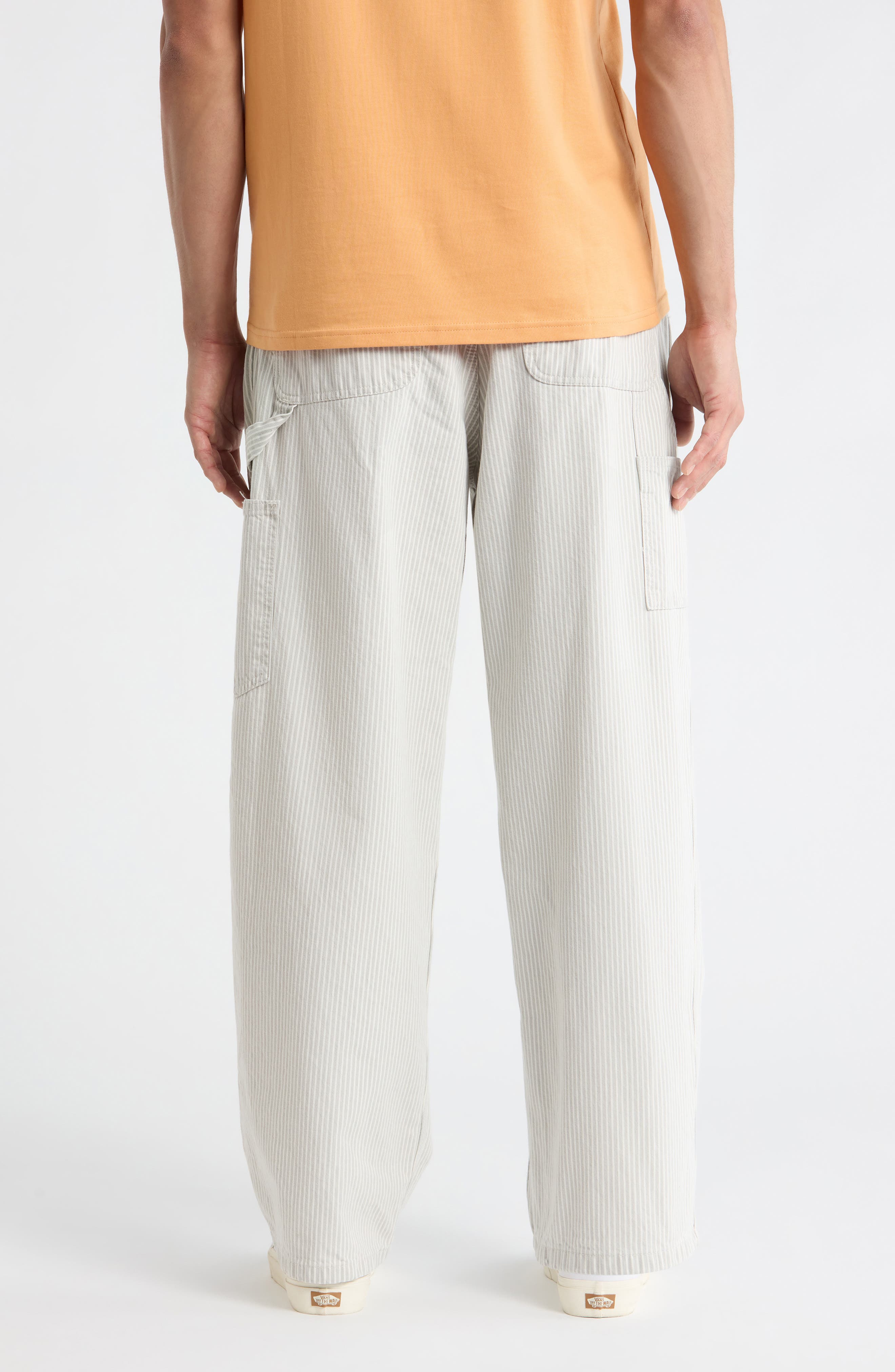 Mercer Stripe Single Knee Loose Fit Pants (Men) | Nordstrom
