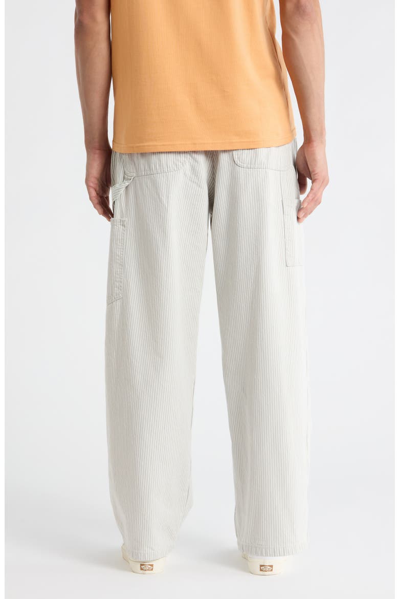 Mercer Stripe Single Knee Loose Fit Pants, Alternate, color, MERCER STRIPE, GRAPHITE / WAX
