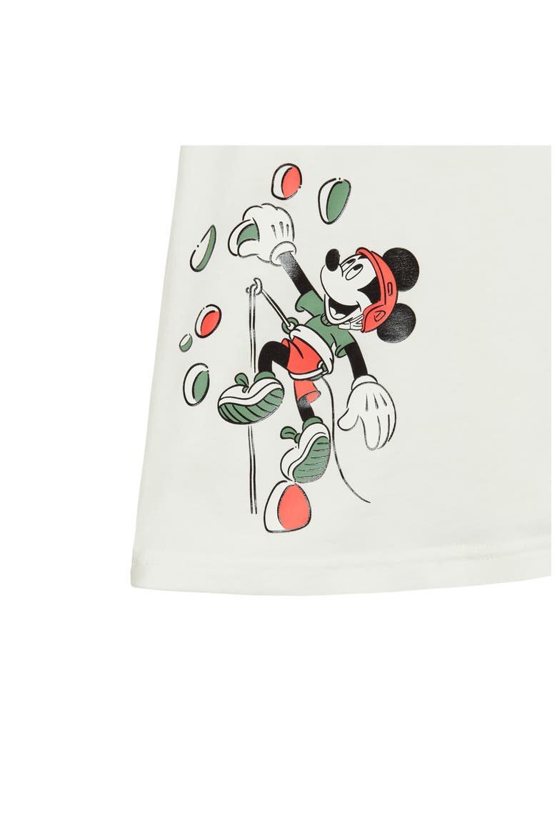 x Disney Kids' Mickey Mouse Cotton T-Shirt, Alternate, color, OFF WHITE/ CARBON/ BRIGHT RED