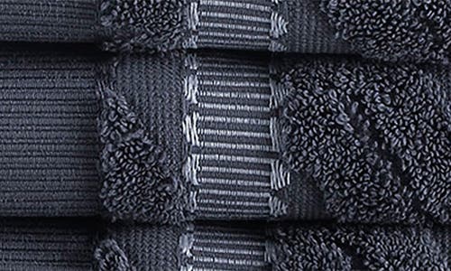 Brooks Brothers Large Square 4-pack Turkish Cotton Washcloths In Anthracite