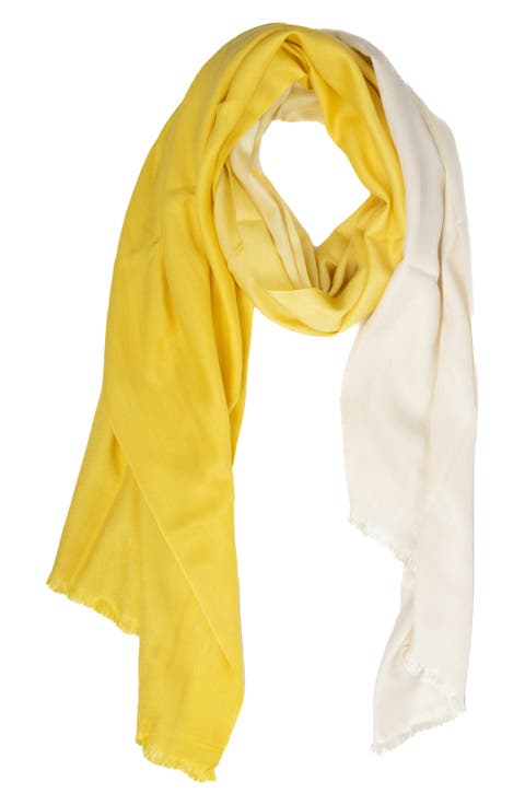 Two-Tone Cashmere & Silk Scarf