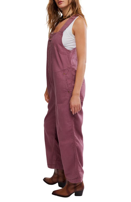 Free People Jude Denim Overalls In Brown