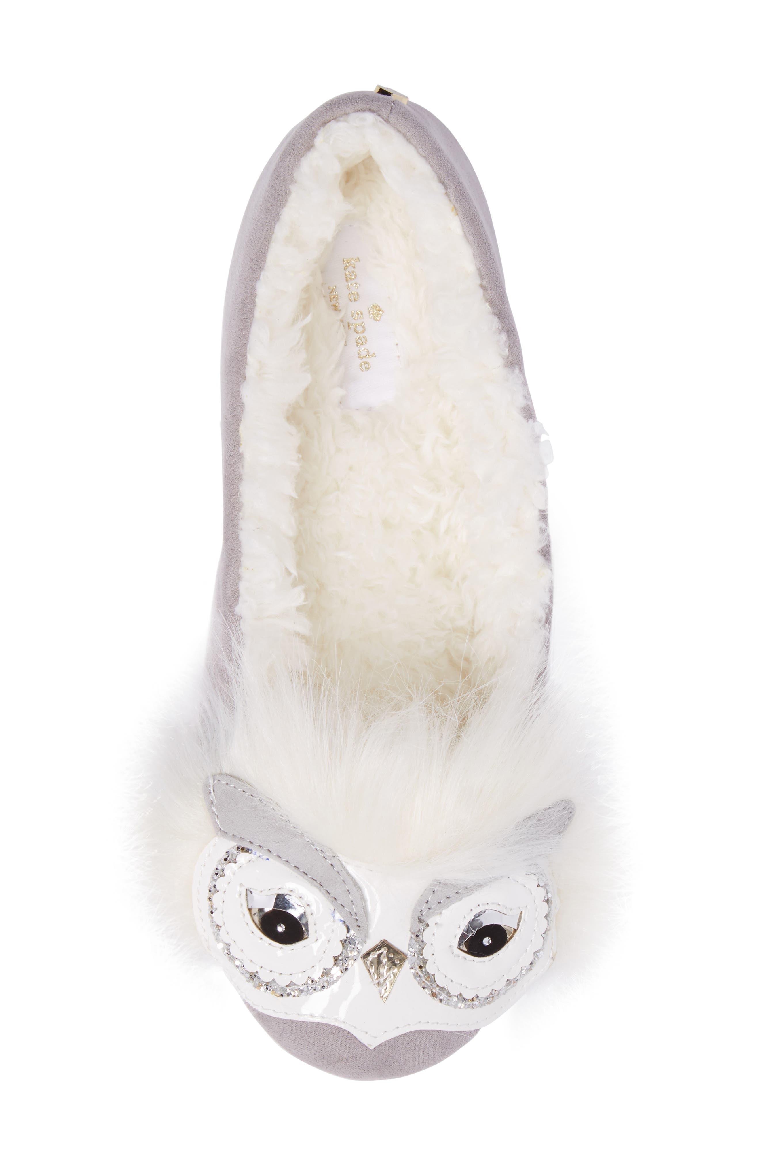 Kate Spade New York samantha owl slipper, Alternate, color, 