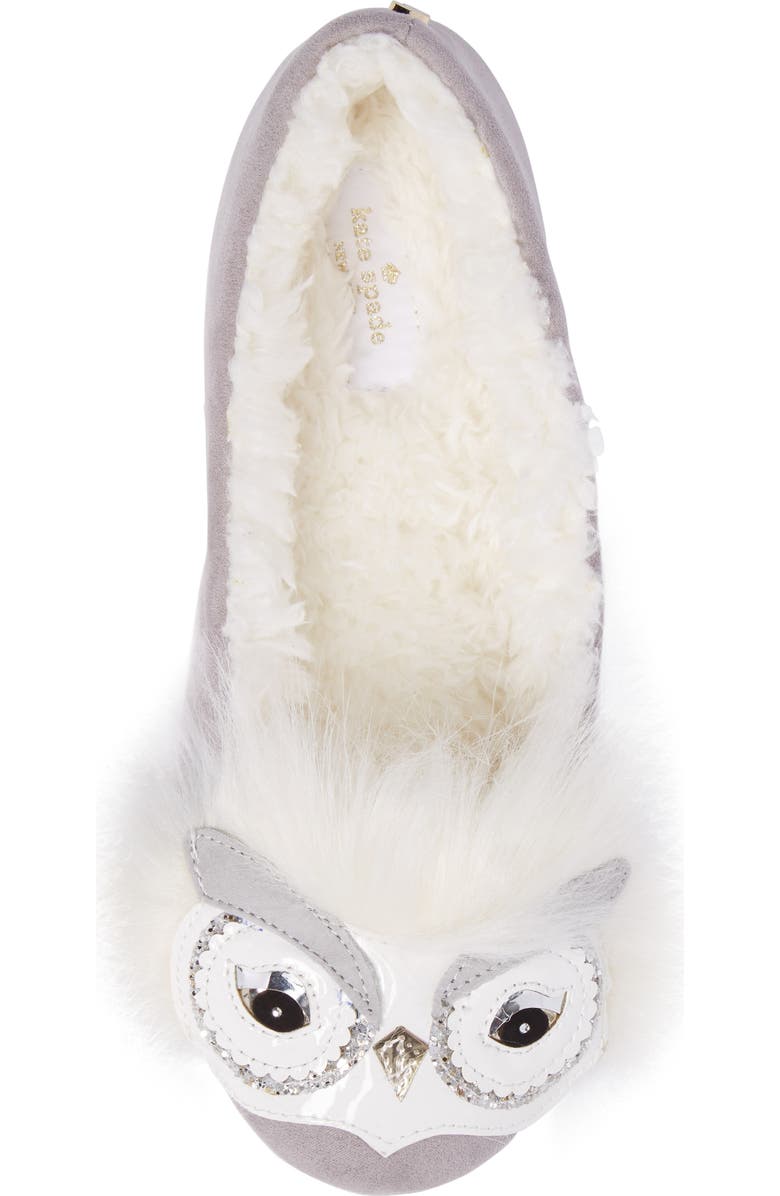 Kate Spade New York samantha owl slipper, Alternate, color,