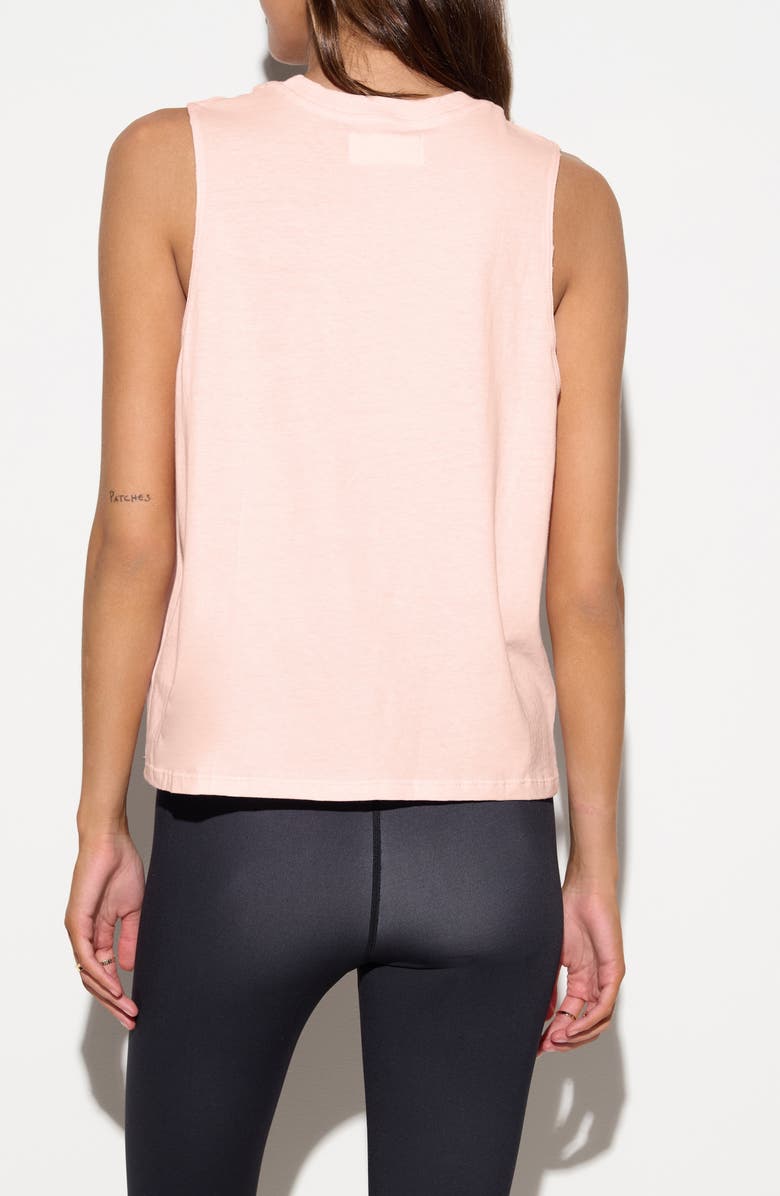 Spiritual Gangster This Moment Vibe Cotton Graphic Tank, Alternate, color, Champagne