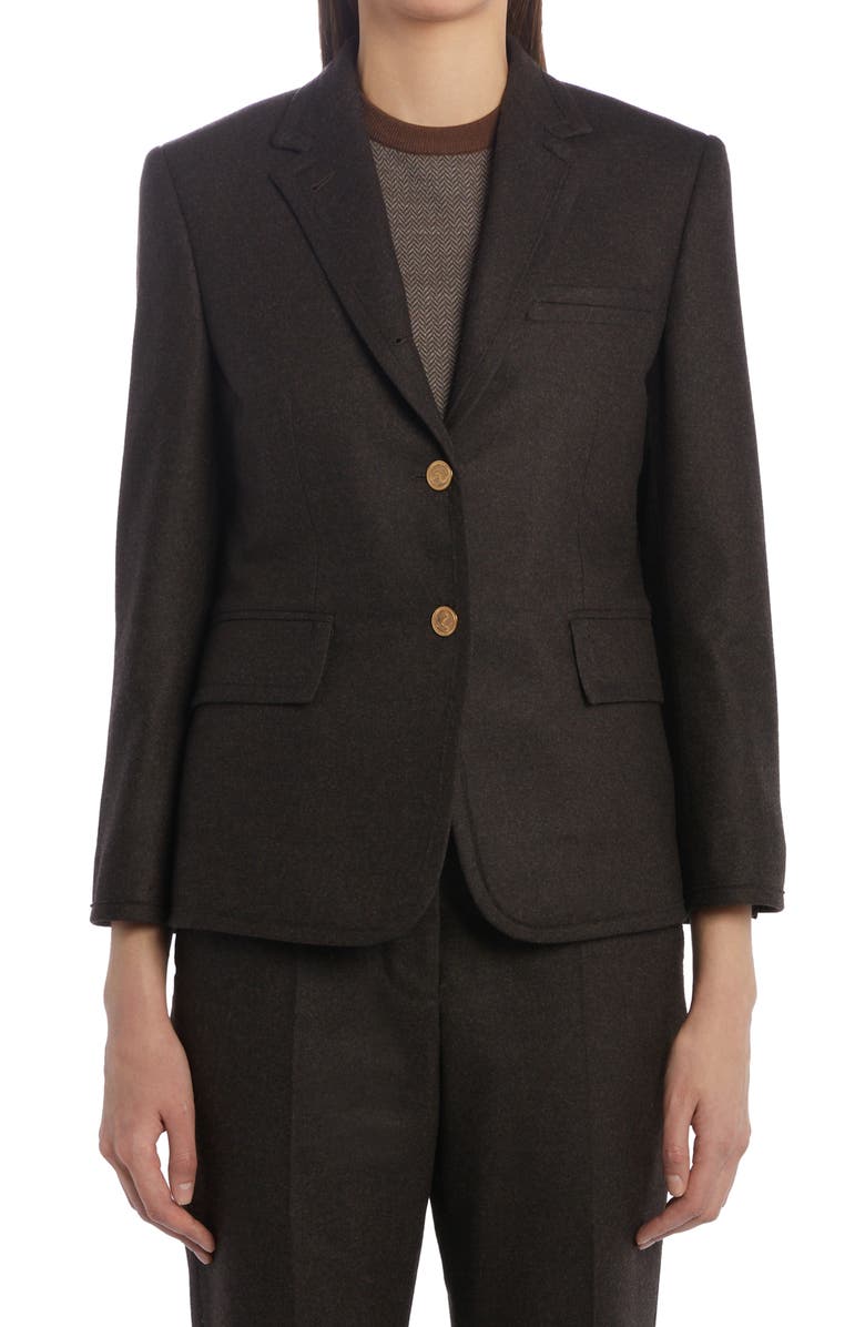 Thom Browne Fit 1 Classic Wool Flannel Sport Coat, Main, color, 