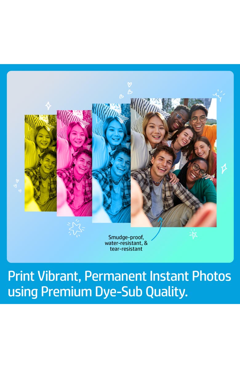 HP Sprocket Studio Plus 4x6 Printer, Alternate, color, White