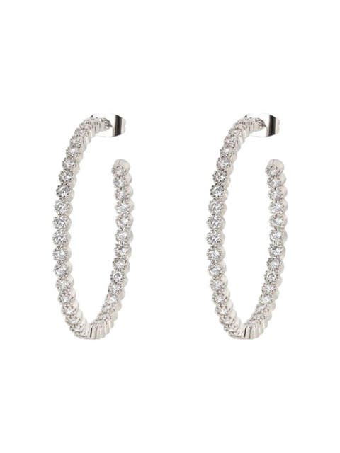 Cubic Zirconia Hoop Earrings