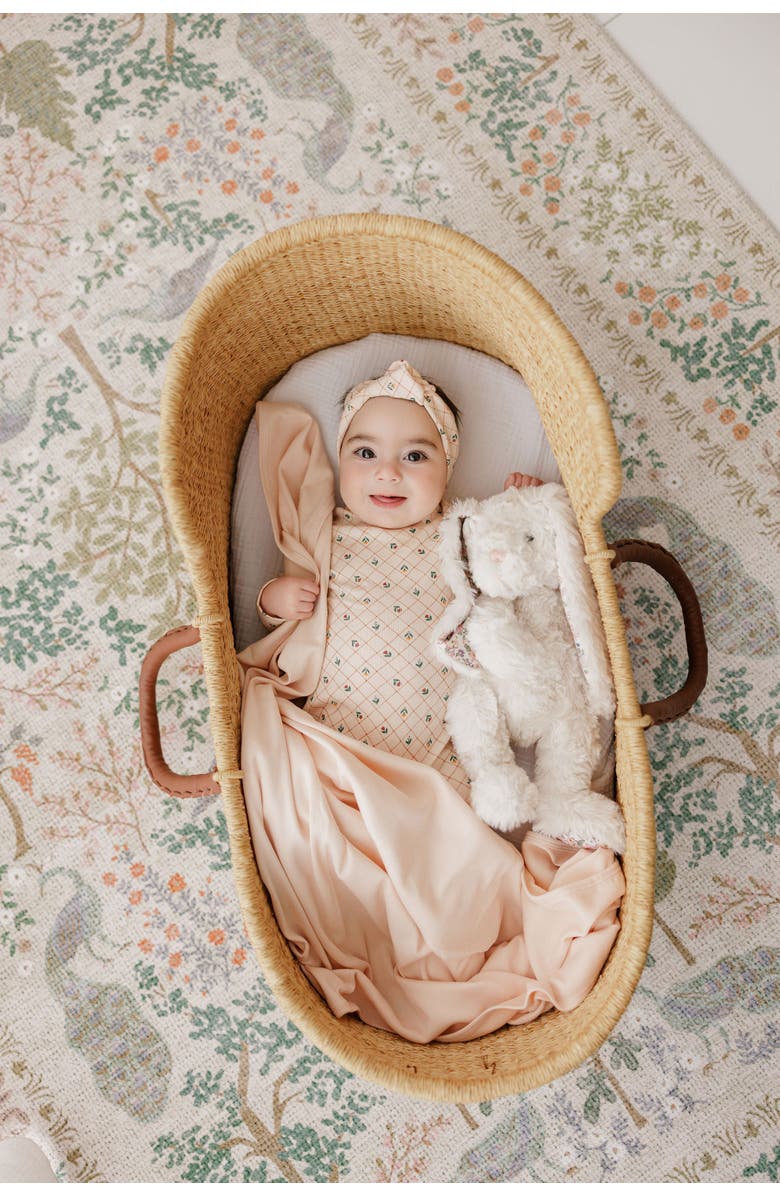 Ely's & Co. Floral Grid Collection - Layette Set, Alternate, color, Pink