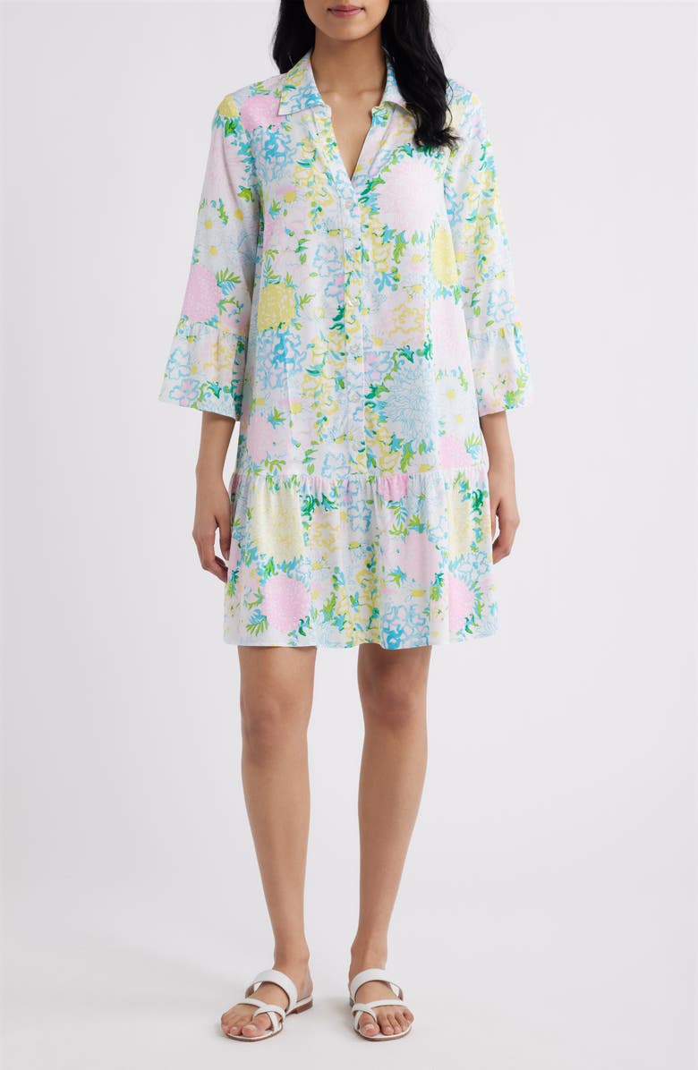 Lilly Pulitzer<sup>®</sup> Rayanna Floral Print Tunic Dress, Main, color, Multi Lilly Garden